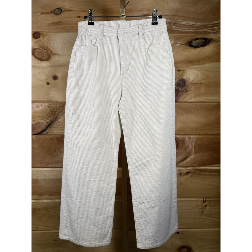 Altar'd State Wide Leg Corduroy Pants Cream Women’s Size‎ 26